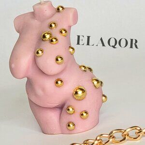 Gold Studded Torso Candle
